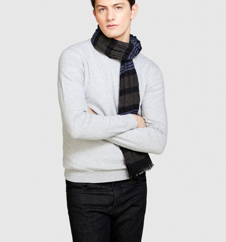 Striped scarf - null - Multi-color | Sisley image number 3